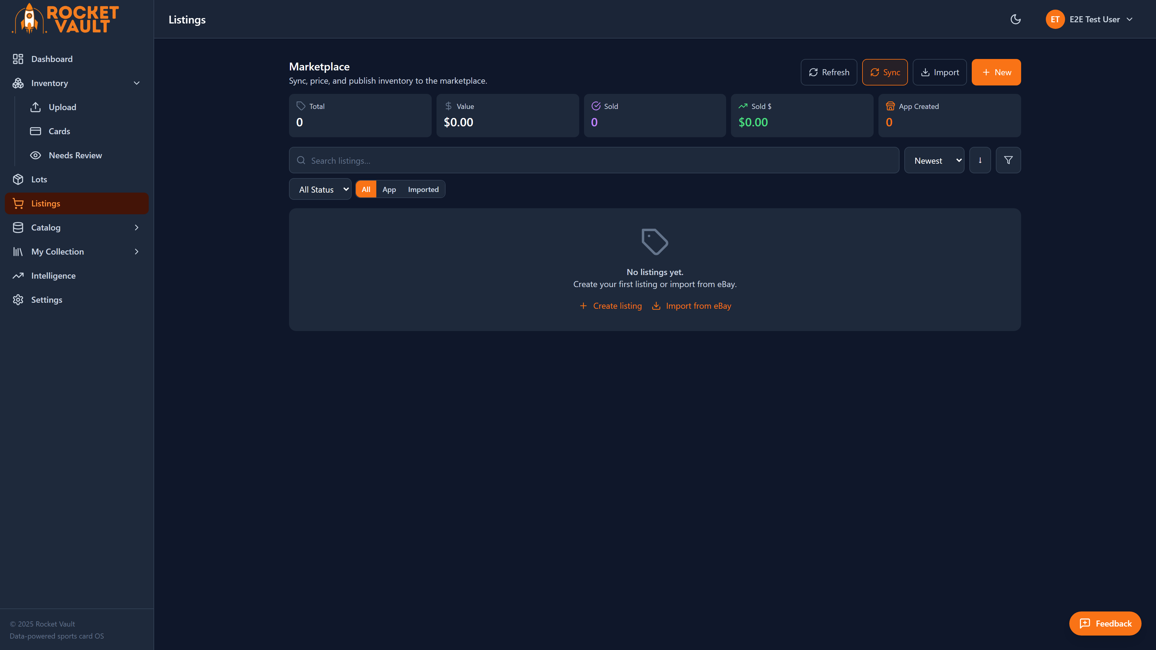 Create & Publish Listings